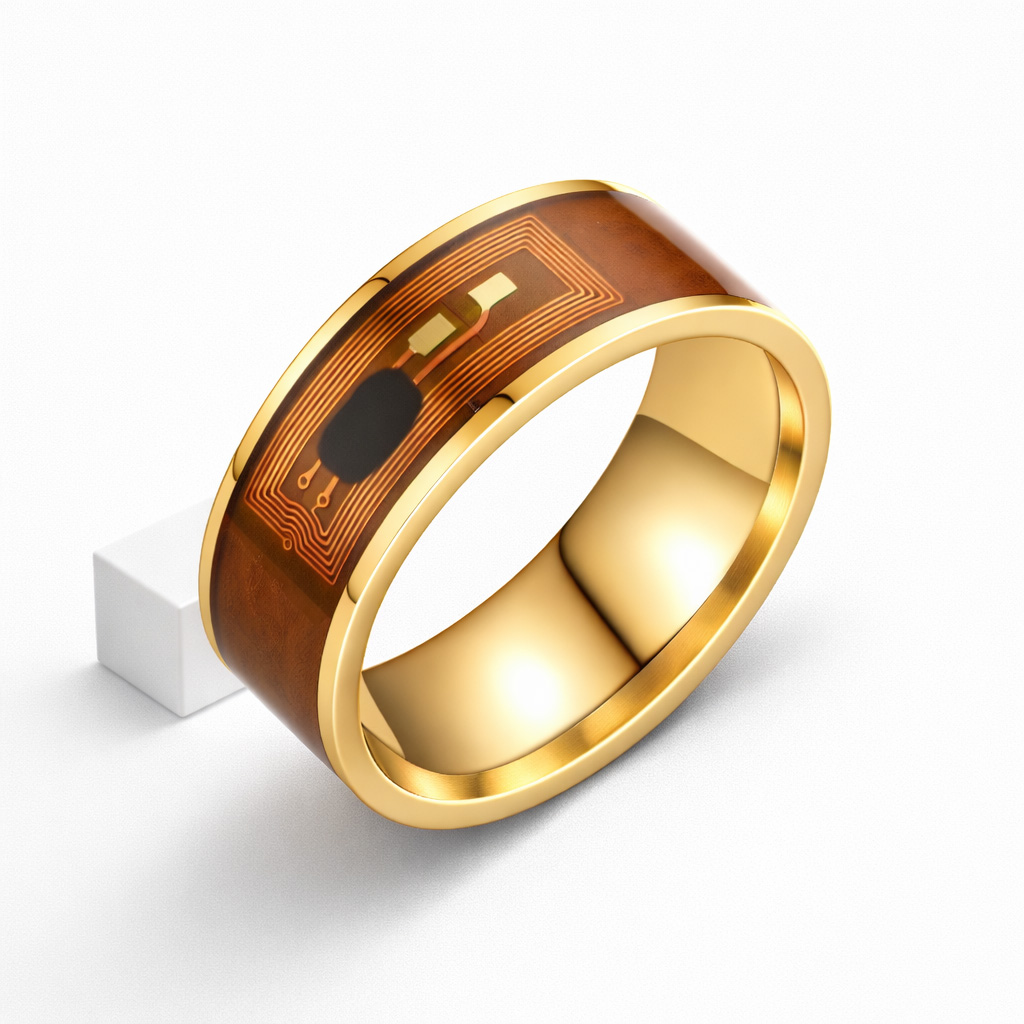 WiCard Gold Circuit NFC Ring
