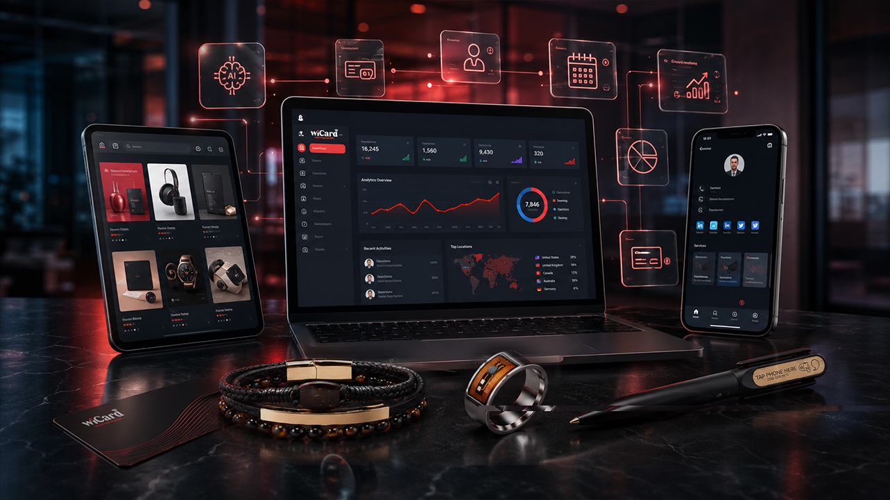 WiCard Digital Identity Platform with NFC, AI, Smart Stores and Analytics